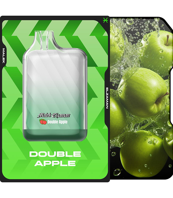4135bf74-95cc-4641-a7d6-489129985929 Malek El Zaman Disposable 10000 Puffs Double Apple - ملك الزمان ديسبوزابل تفاحتين - Image 1