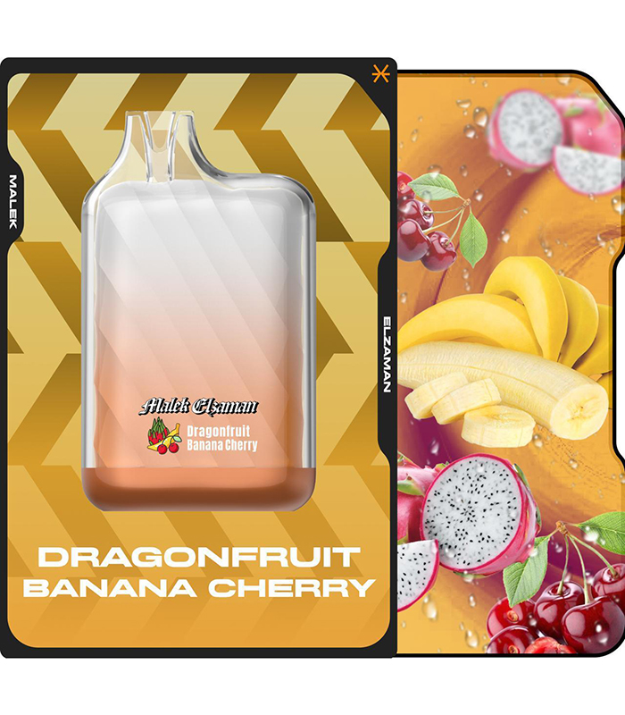 7412b4ea-ccbb-4843-ba57-e134d7260f88 (1) Malek El Zaman Disposable 10000 Puffs Dragon Fruit Banana Cherry - ملك الزمان ديسبوزابل دراجون فروت موز كريز - Image 1