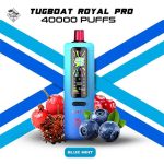 Tugboat Royal Pro Disposable 40K Puffs Blue Mist - تاجبوت ديسبوزابل 40 الف بف بلوبيرى نعناع