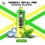 Tugboat Royal Pro Disposable 40K Puffs Cool Mint - تاجبوت ديسبوزابل 40 الف بف نعناع ايس