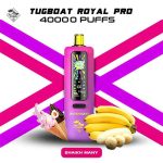 Tugboat Royal Pro Disposable 40K Puffs Shaikh Many - تاجبوت ديسبوزابل 40 الف بف ميلك شيك فواكه