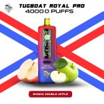 Tugboat Royal Pro Disposable 40K Puffs Shisha Douple Apple - تاجبوت ديسبوزابل 40 الف بف شيشة تفاحتين