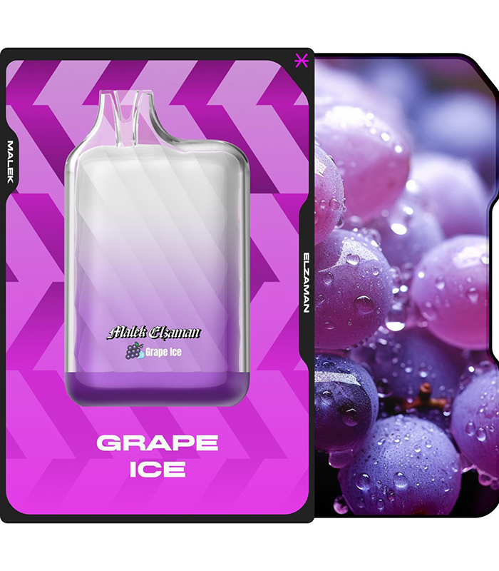 b897c3ed-26c6-412e-bb36-06c06ccbec47 Malek El Zaman Disposable 10000 Puffs Grape Ice - ملك الزمان ديسبوزابل عنب مثلج - Image 1