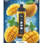 Crown Bar Al Fakher 25K Puff Ice Control Cool Mango - كراون بار الفاخر 25 ألف بف أيس كنترول مانجو أيس