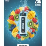 Crown Bar Al Fakher 25K Puff Ice Control Magic Love - كراون بار الفاخر 25 ألف بف أيس كنترول فراولة مانجو