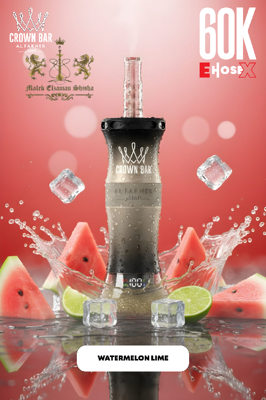 AF 60K EHOSEX-17 Al Fakher Crown Bar 60K E Hose 60000 Puffs watermelon limi \ بطيخ ليمون - Image 1
